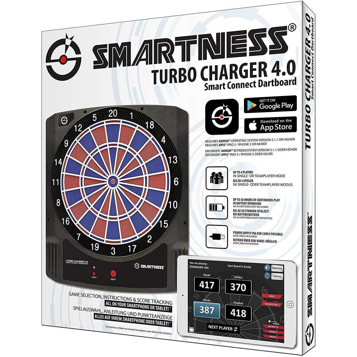 Carromco Elektronik APP Dartboard Turbo Charger