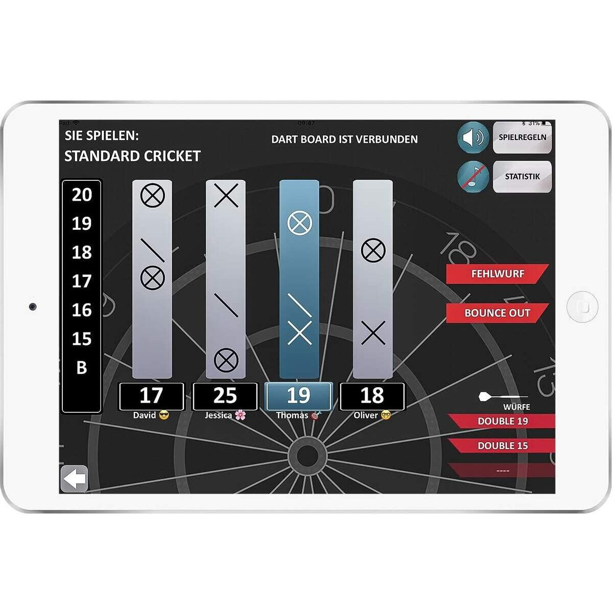 Carromco Elektronik APP Dartboard Turbo Charger