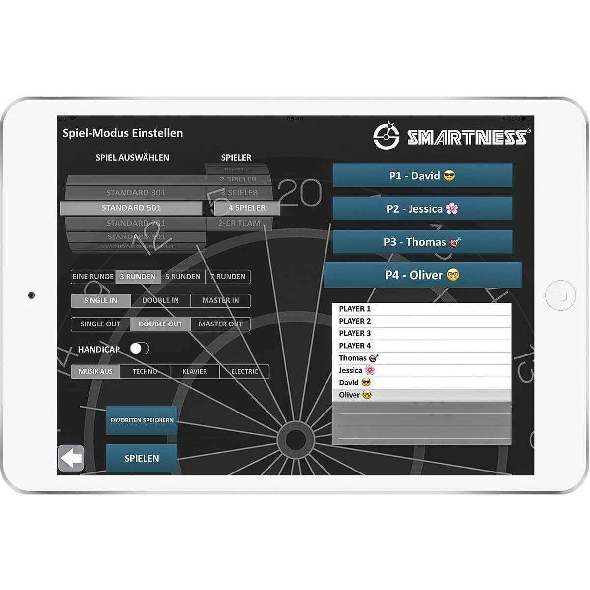 Carromco Elektronik APP Dartboard Turbo Charger