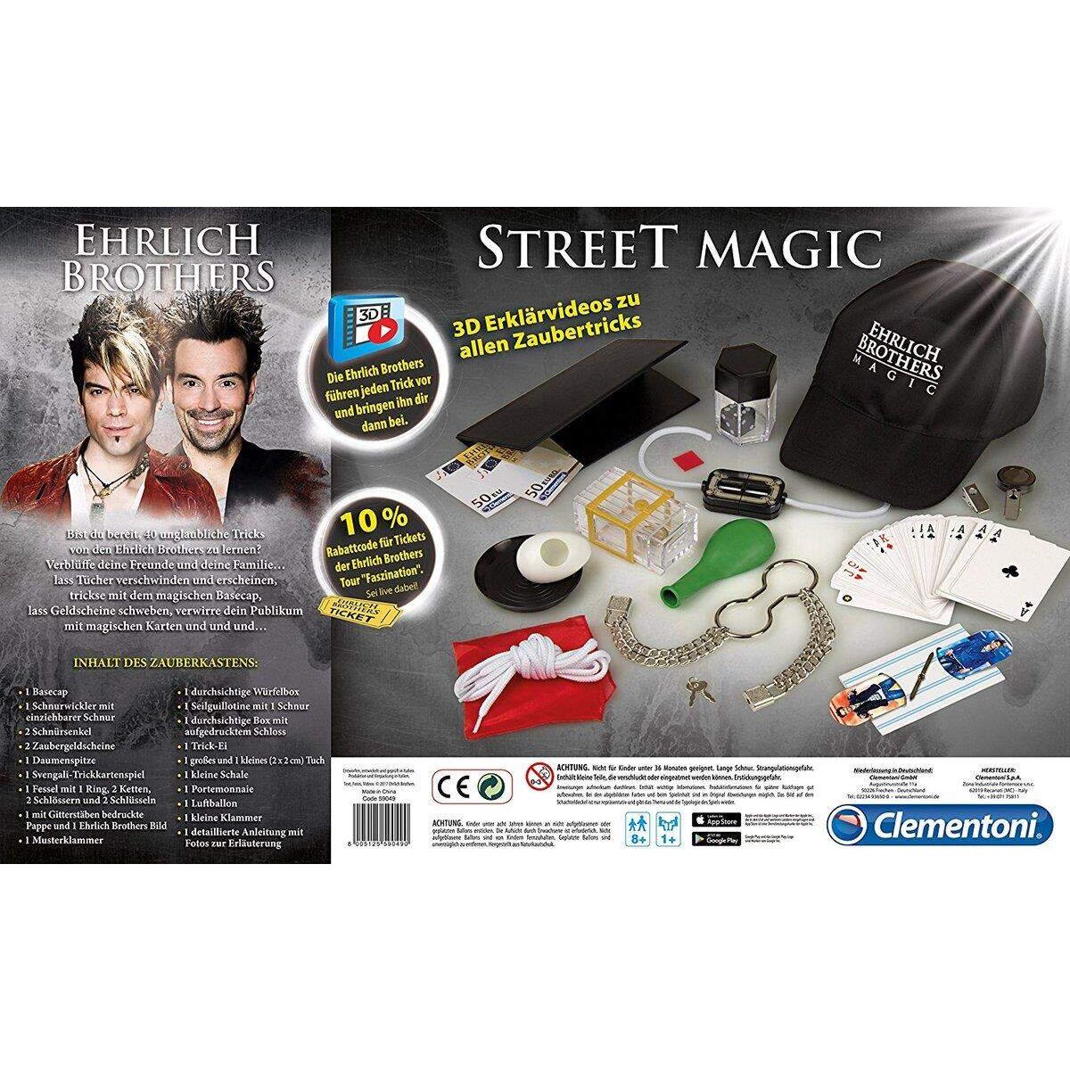 Clementoni Ehrlich Brothers Street Magic Zauberkasten