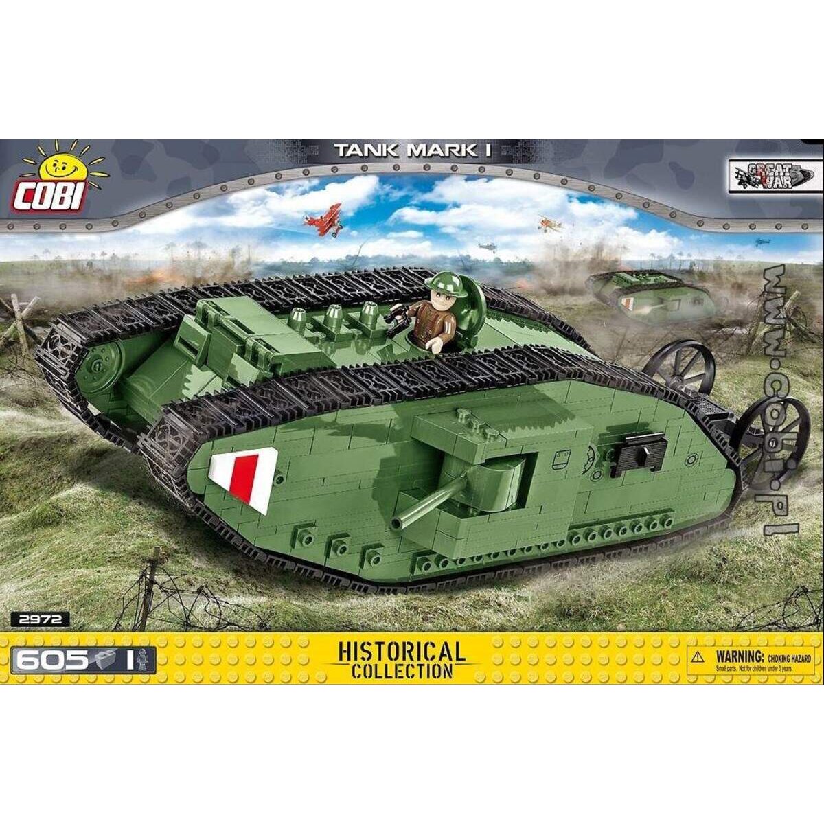 Cobi 2972 Historical Collection Panzer Tank Mark I