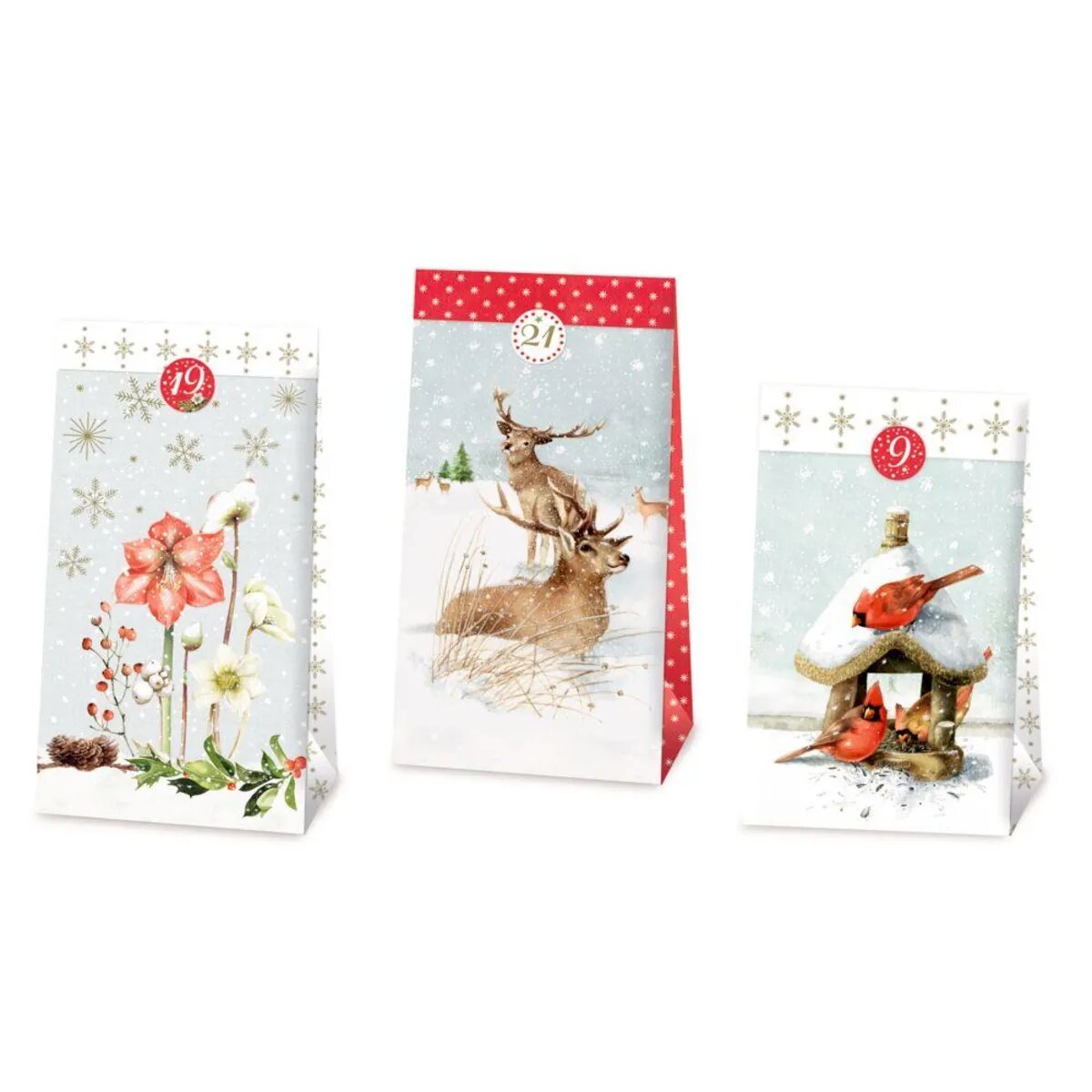 Coppenrath Verlag 24 Adventskalender-Tüten - Weihnachtszauber mit M.Bastin