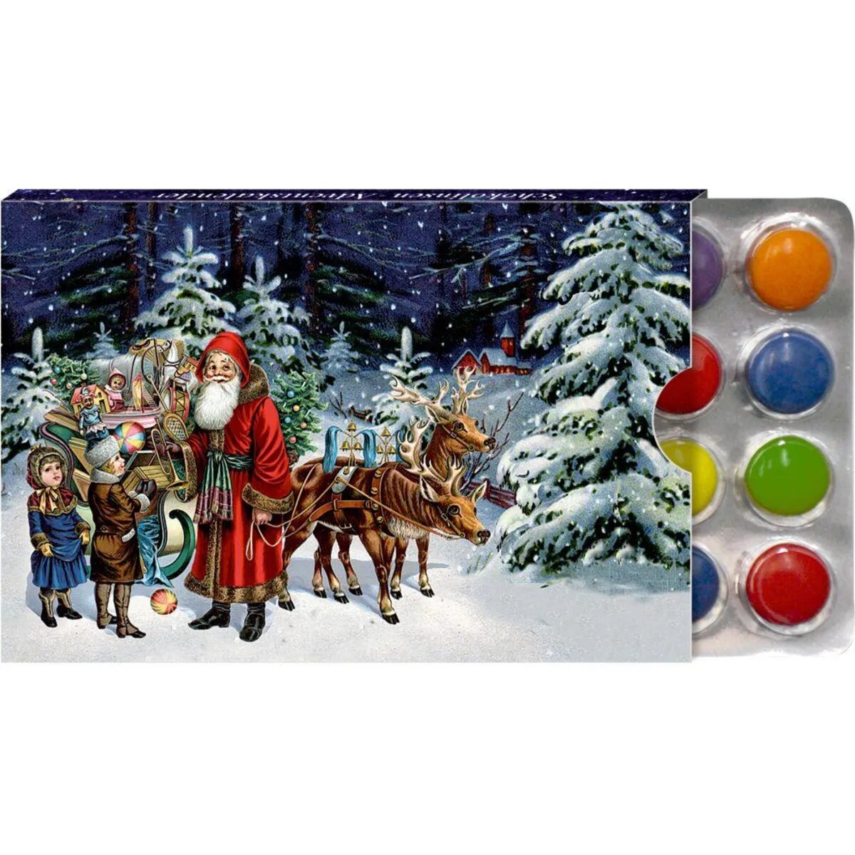 Coppenrath Verlag 24 Schokolinsen-Adventskalender, sortiert.