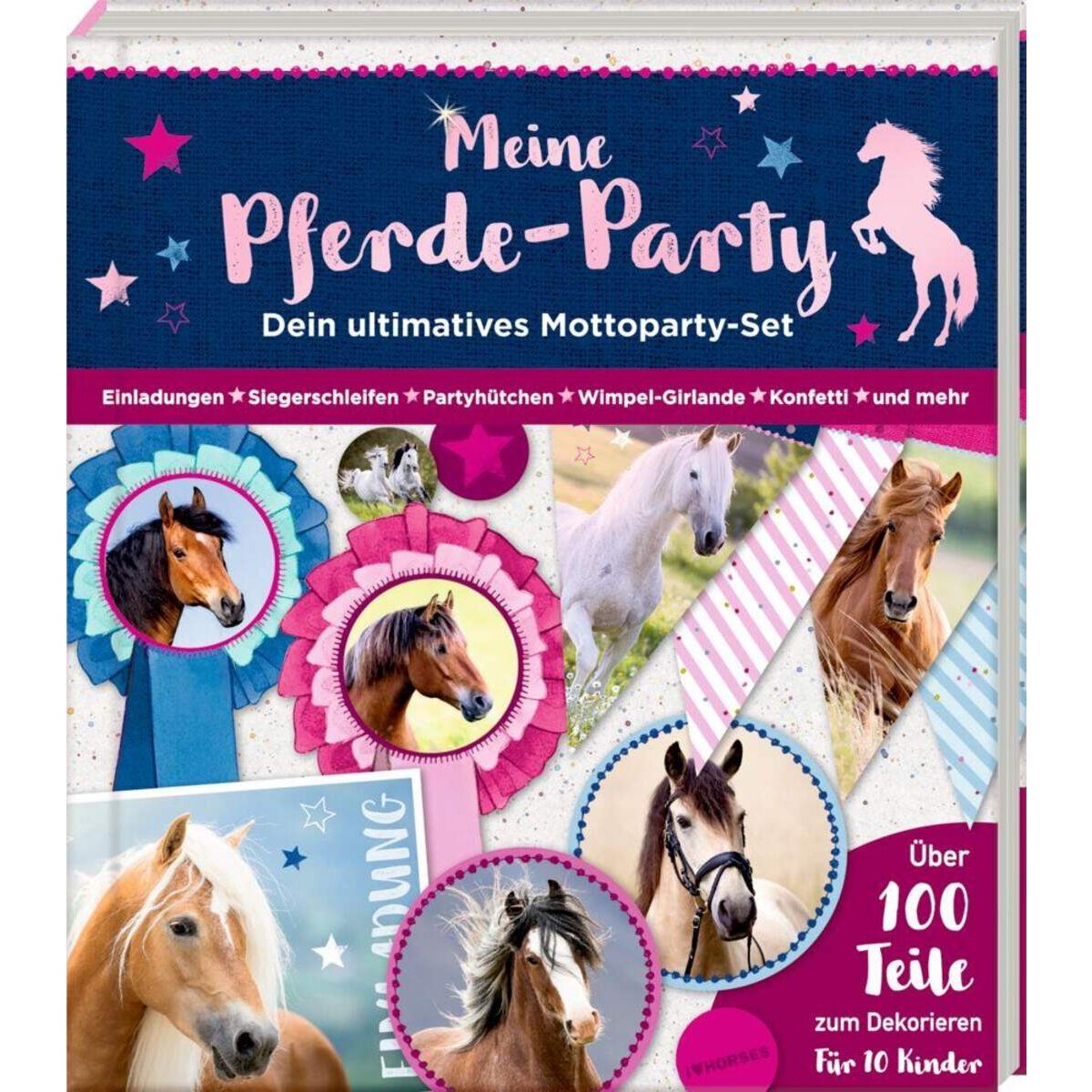 Coppenrath Verlag Aktivbuch: Meine Pferde-Party Pferdefreunde (Mottoparty-Set)