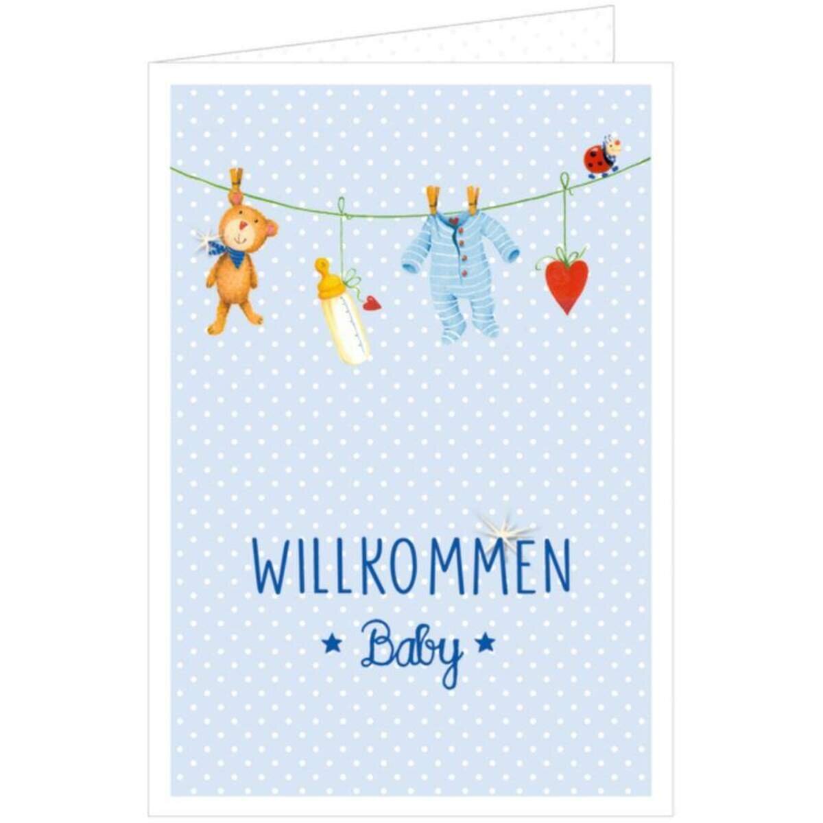 Coppenrath Verlag BabyGlück Grußkarten Willkommen! 1 Stück, sortiert