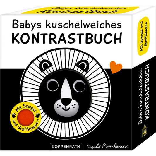 Coppenrath Verlag Babys kuschelweich Kontrastbuch Löwe fühlen & begreifen