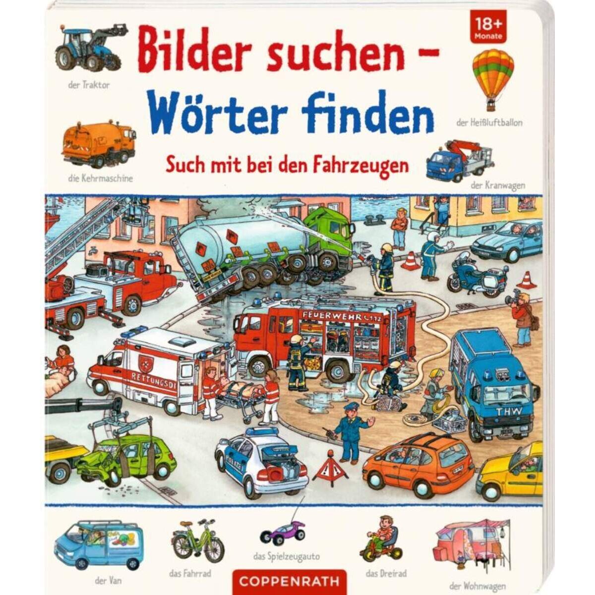 Coppenrath Verlag Bilder suchen-Wörter finden, Such mit bei den Fahrzeugen