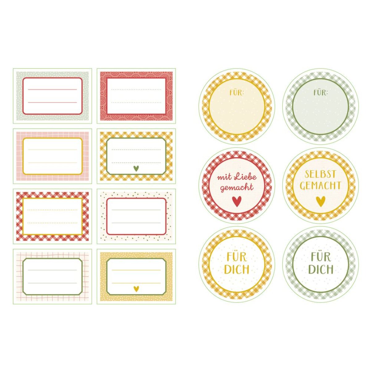 Coppenrath Verlag Deko-Sticker Äpfel Küchenpapeterie für Selbstgemachtes