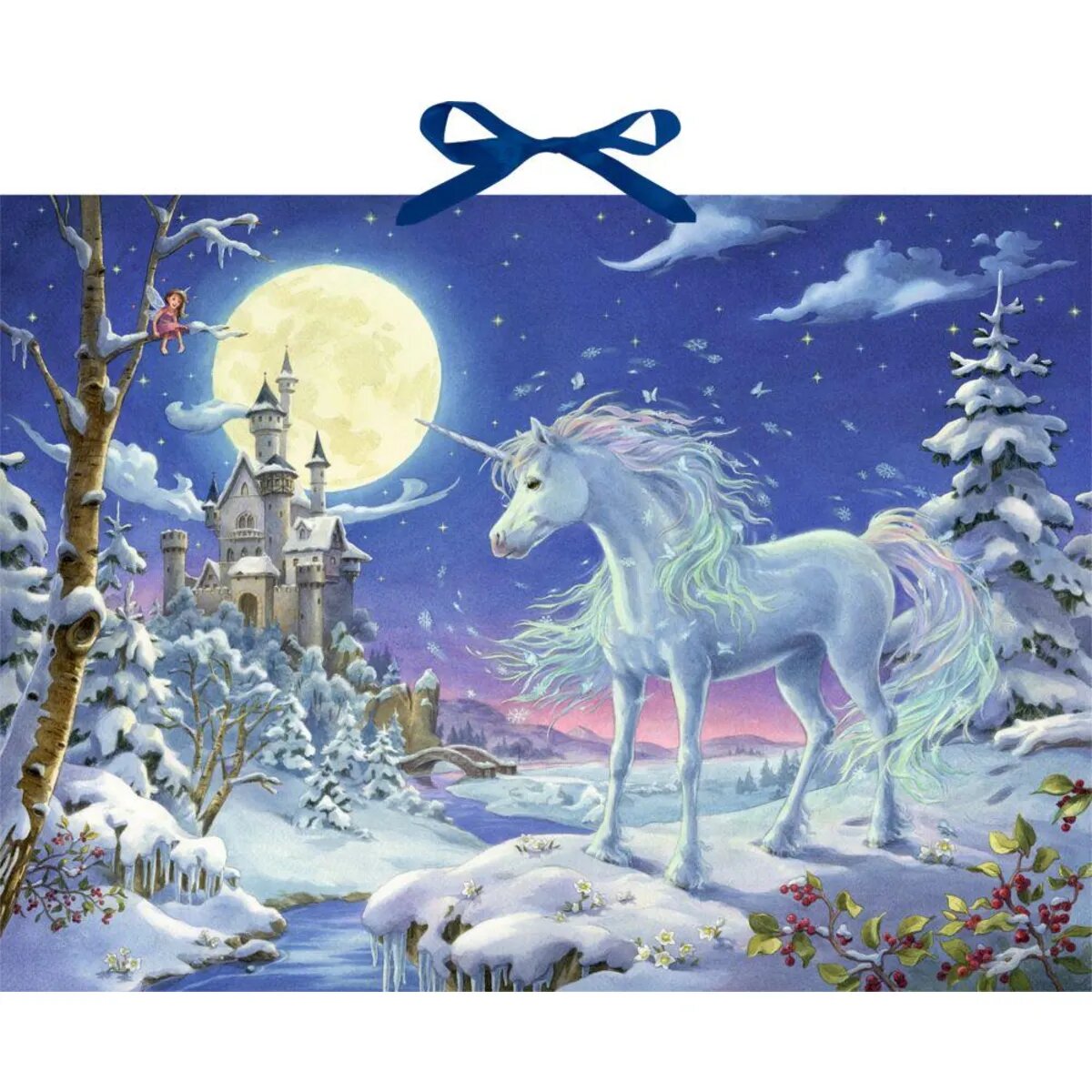 Coppenrath Verlag Einhorn im Zauberwald, Wand-Adventskalender