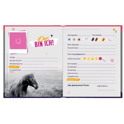 Coppenrath Verlag Freundebuch: I LOVE HORSES Meine Freunde (m.Wendepailletten)