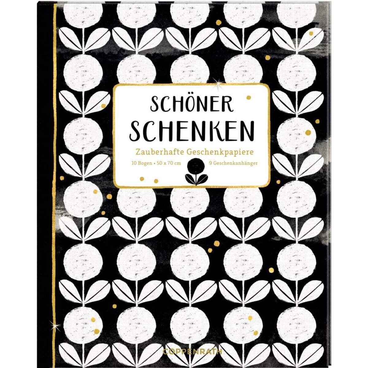 Coppenrath Verlag Geschenkpapier-Buch Schöner schenken - All about black&white