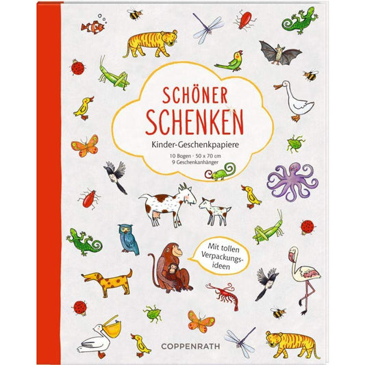 Coppenrath Verlag Geschenkpapierbuch -Schöner schenken -Kinder-Geschenkpapiere