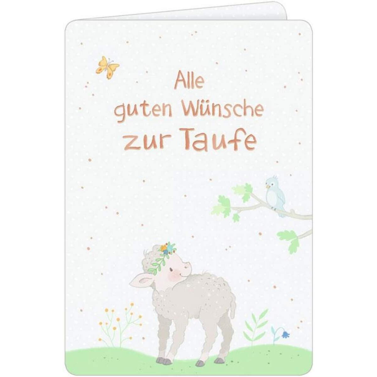 Coppenrath Verlag Grußkarte Alle guten Wünsche zur Taufe (Schäfchen)