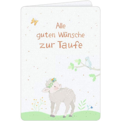 Coppenrath Verlag Grußkarte Alle guten Wünsche zur Taufe (Schäfchen)