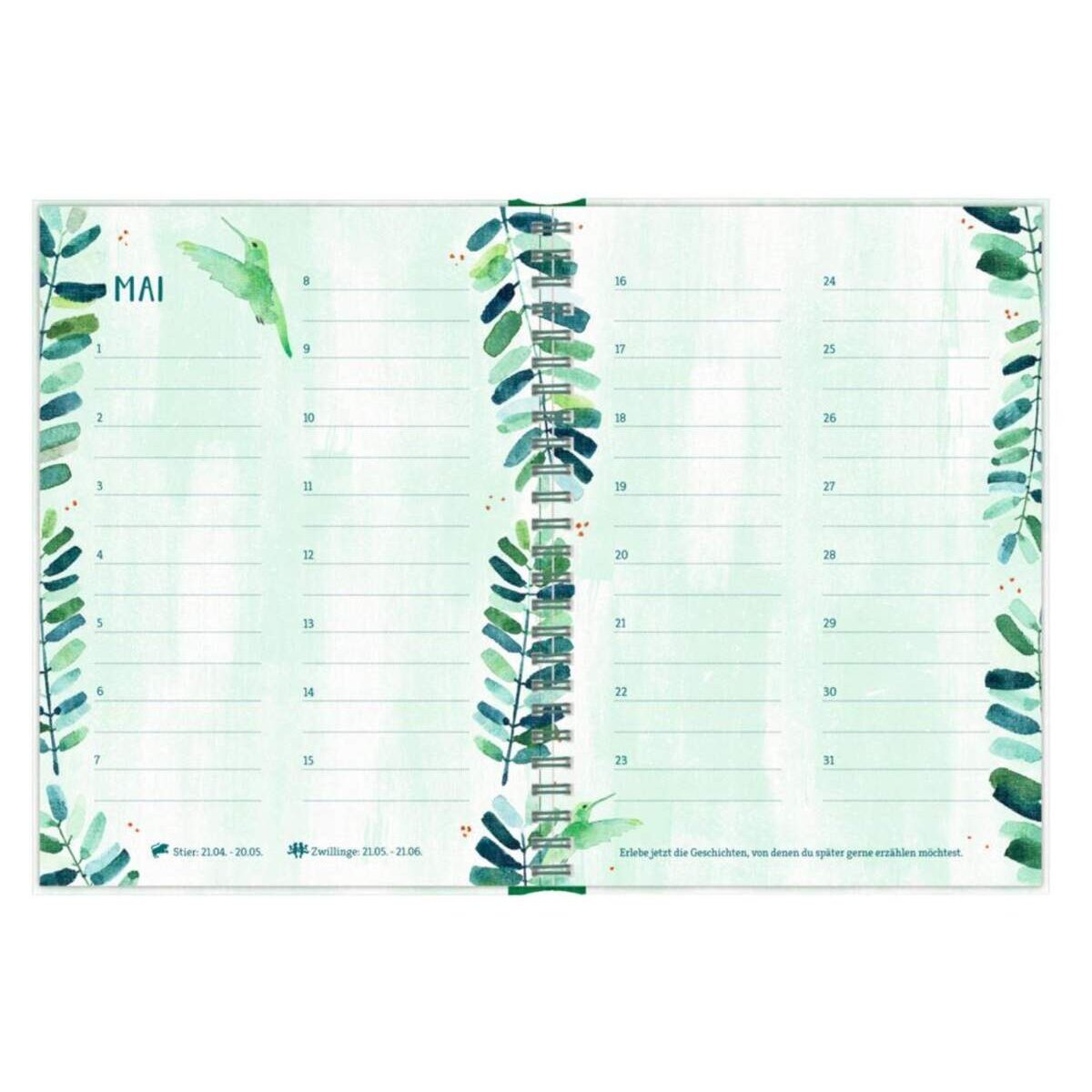 Coppenrath Verlag Immerwährender Geburtstagskalender Vergiss mein nicht!