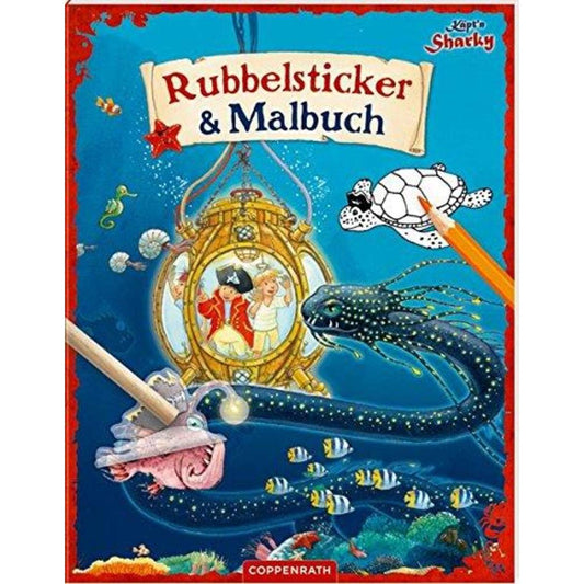 Coppenrath Verlag Käpt'n Sharky: Rubbelsticker & Malbuch