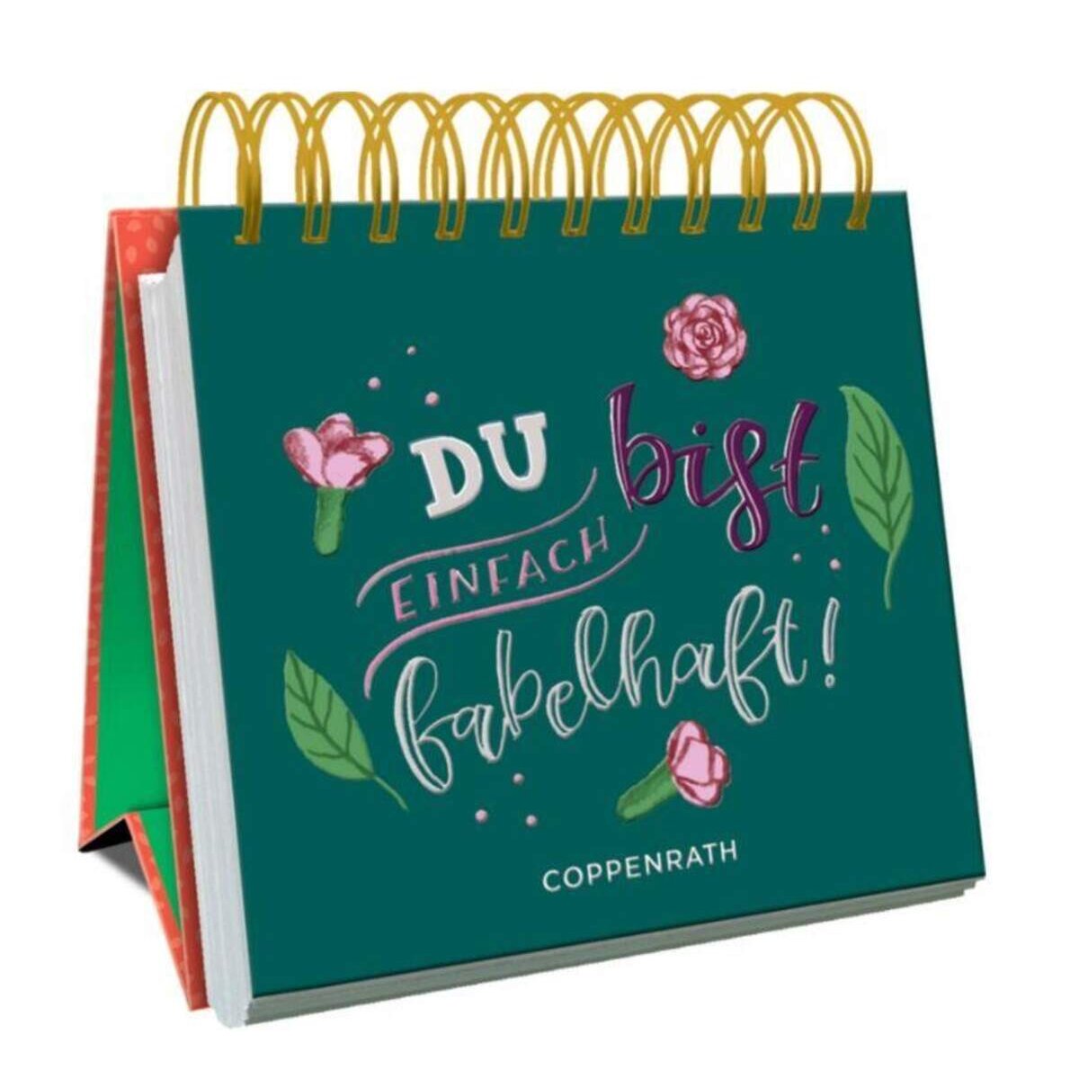 Coppenrath Verlag Kleines Spiralaufstellbuch: Du bist einfach fabelhaft!