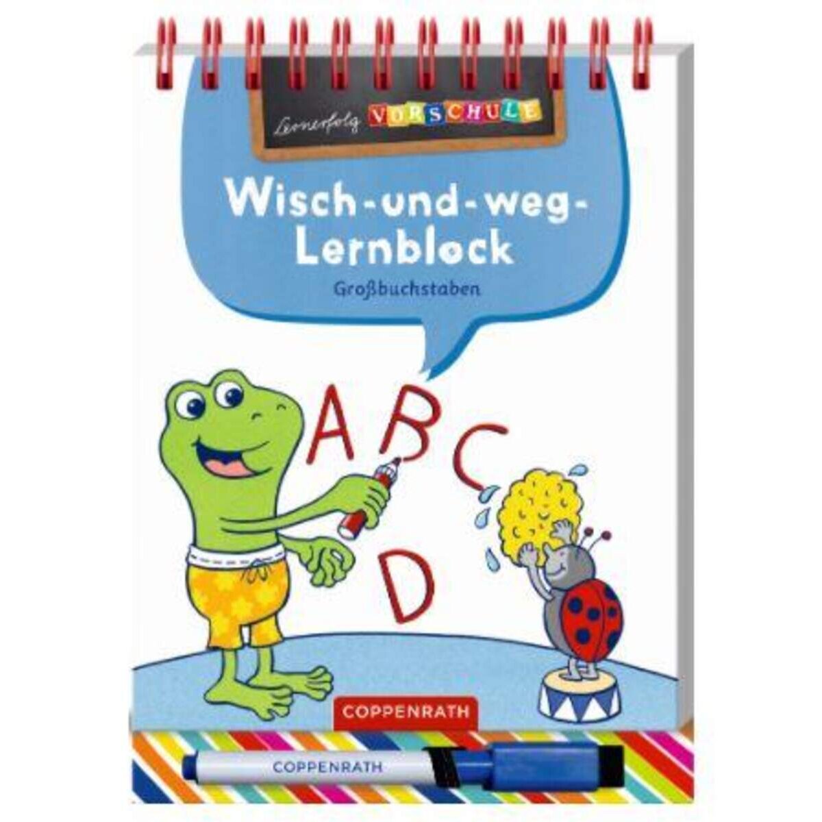 Coppenrath Verlag Lernerfolg Vorschule: Großbuchstaben (Wisch-&-weg-Lernblock)