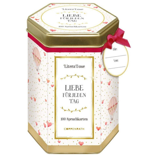 Coppenrath Verlag LiteraDose: Liebe für jeden Tag 100 Spruchkarten
