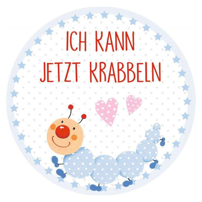 Coppenrath Verlag Meilenstein-Sticker: Babys erstes Jahr BabyGlück, blau