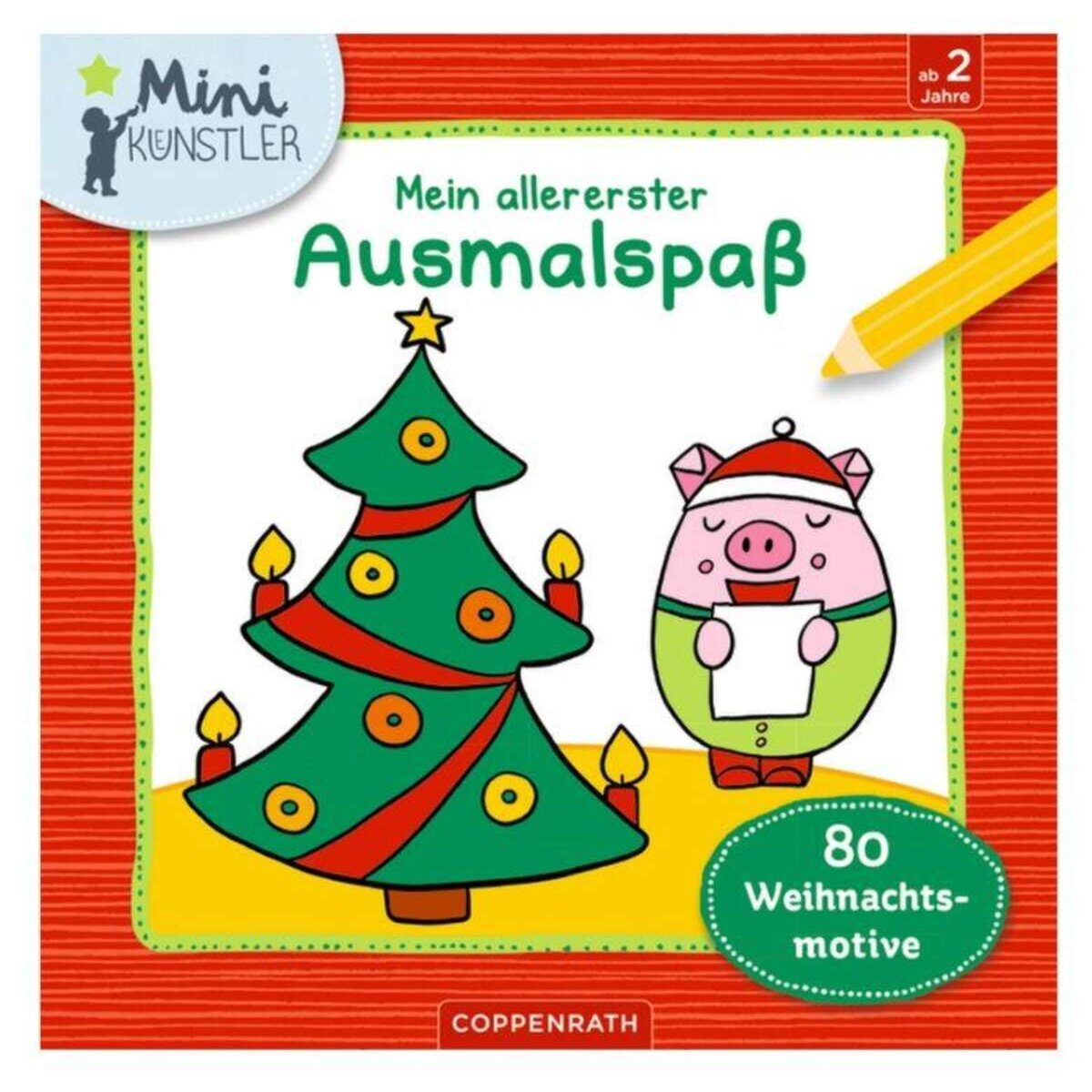 Coppenrath Verlag Mein allererster Ausmalspaß - 80 Weihnachtsmotive