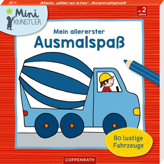 Coppenrath Verlag Mein allererster Ausmalspaß: 80 lustige Fahrzeuge (Mini-Künstler)