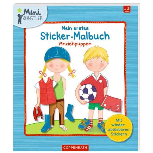 Coppenrath Verlag Mein erstes Sticker-Malbuch - Anziehpuppen (Mini-Künstler)