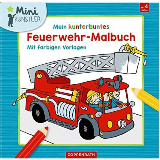 Coppenrath Verlag Mein kunterbuntes Feuerwehr-Malbuch (Mini-Künstler)