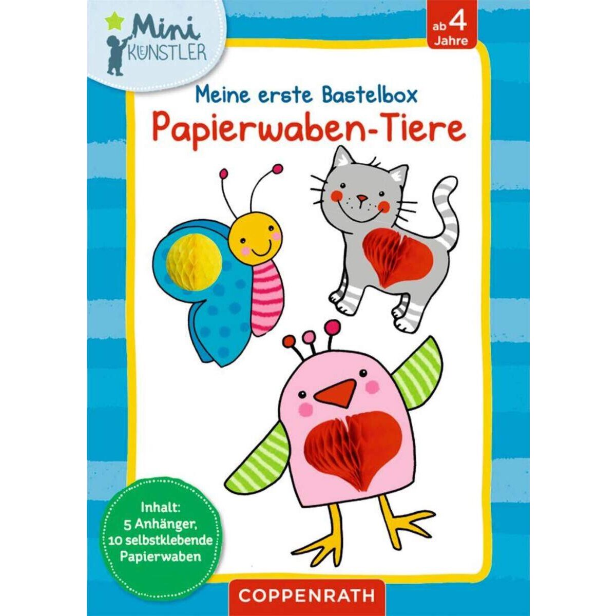 Coppenrath Verlag Meine erste Bastelbox: Papierwaben-Tiere (Mini-Künstler)