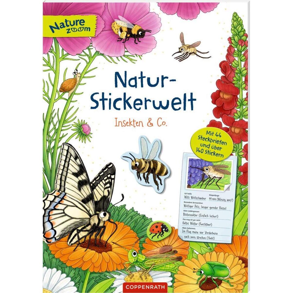 Coppenrath Verlag Natur-Stickerwelt - Insekten & Co. (Nature Zoom)