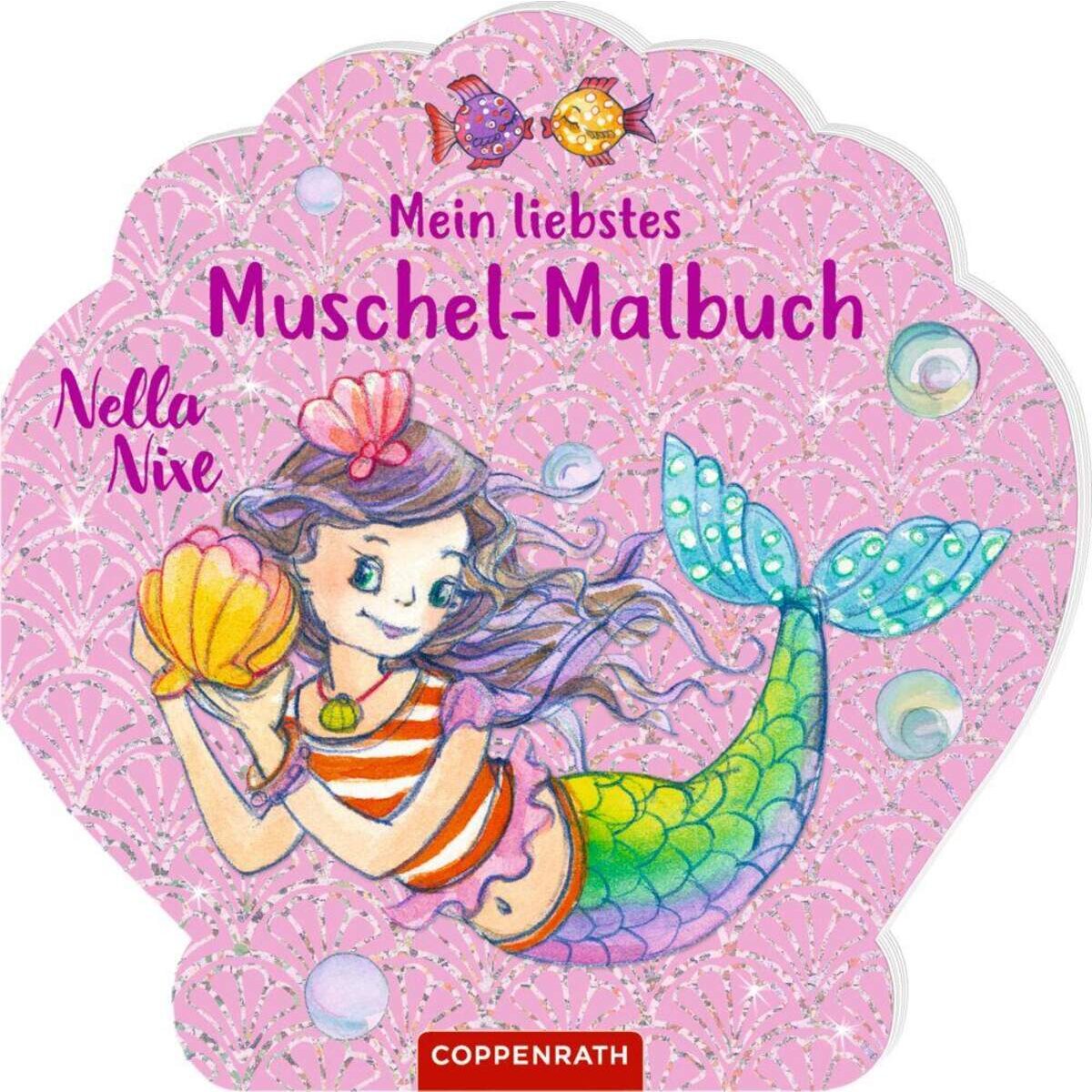 Coppenrath Verlag Nella Nixe: Mein liebstes Muschel-Malbuch