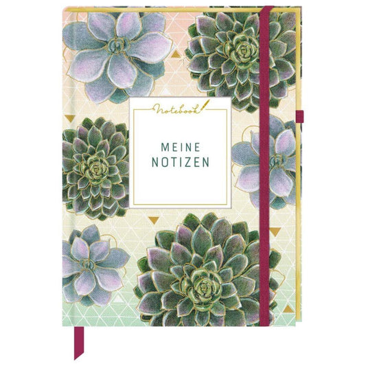 Coppenrath Verlag Notizbuch Meine Notizen (Stoffeinband m. Goldfolie)