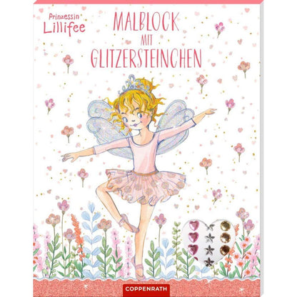 Coppenrath Verlag Prinzessin Lillifee: Malblock mit Glitzersteinchen