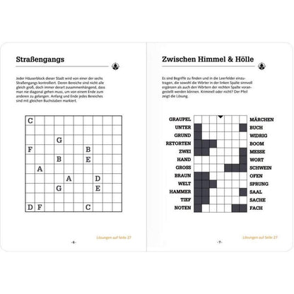 Coppenrath Verlag Rätselheft: Rätsel to go - Logikrätsel (Urban&Gray)