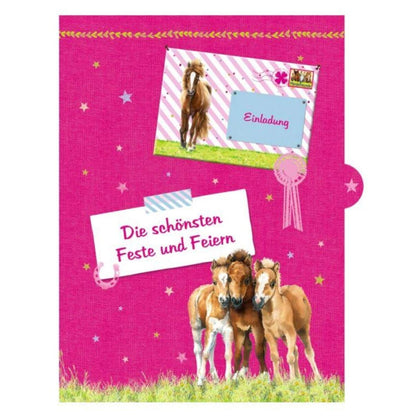 Coppenrath Verlag Sammelordner Meine Schulzeit - Pferdefreunde (blaues Design)