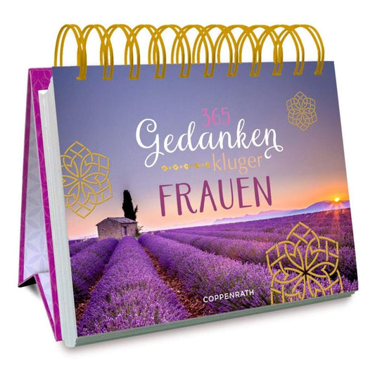 Coppenrath Verlag Spiralaufstellbuch: 365 Gedanken kluger Frauen