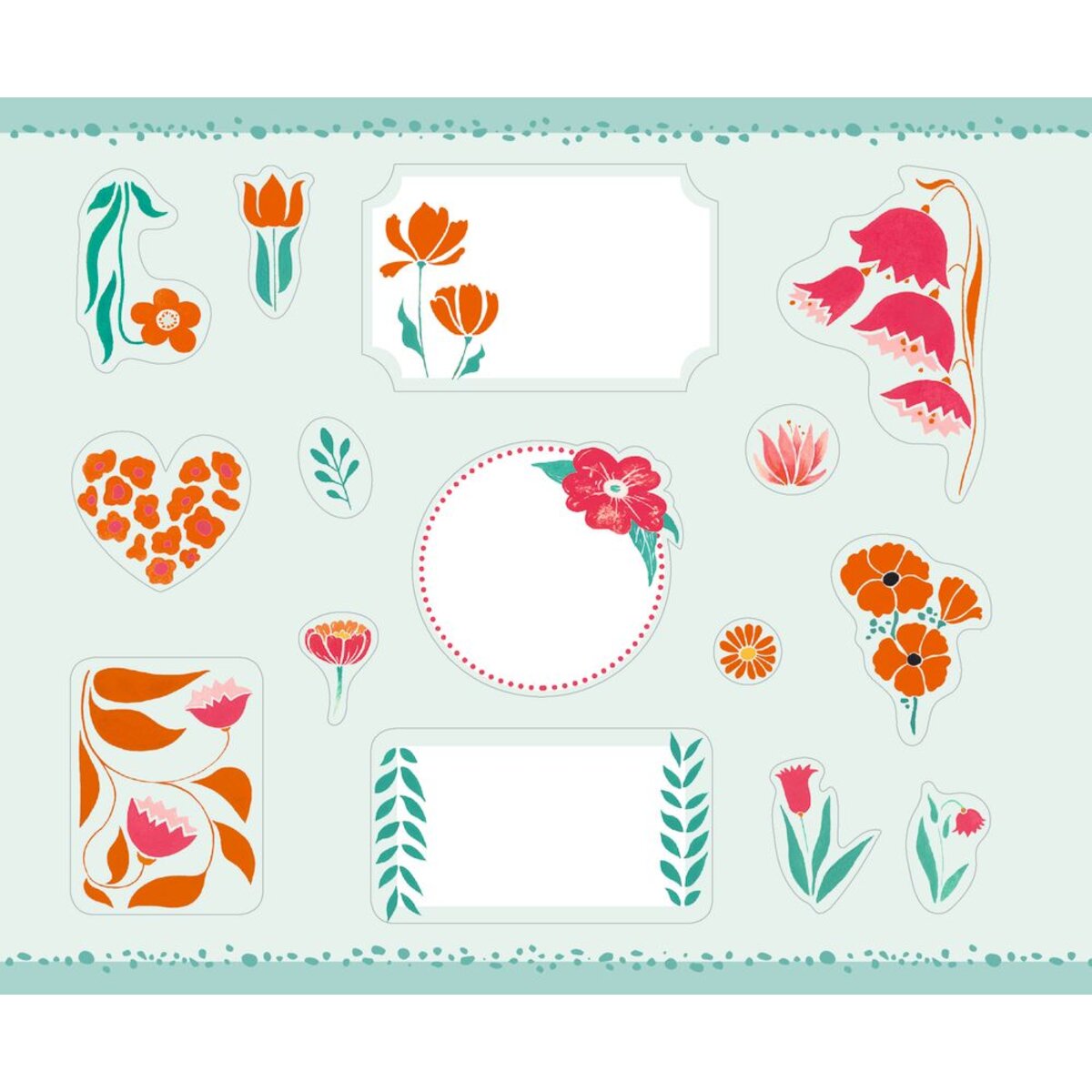 Coppenrath Verlag Stickerbuch - Etiketten & Sticker (Die Seele blüht auf)