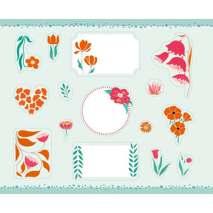 Coppenrath Verlag Stickerbuch - Etiketten & Sticker (Die Seele blüht auf)