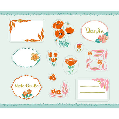 Coppenrath Verlag Stickerbuch - Etiketten & Sticker (Die Seele blüht auf)