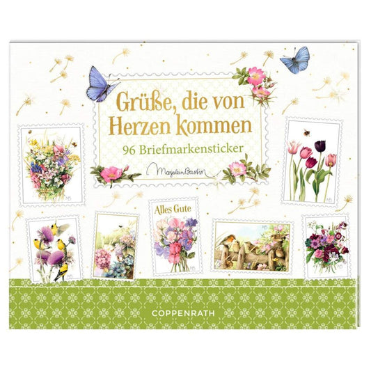 Coppenrath Verlag Stickerbuch Grüße, die von Herzen kommen