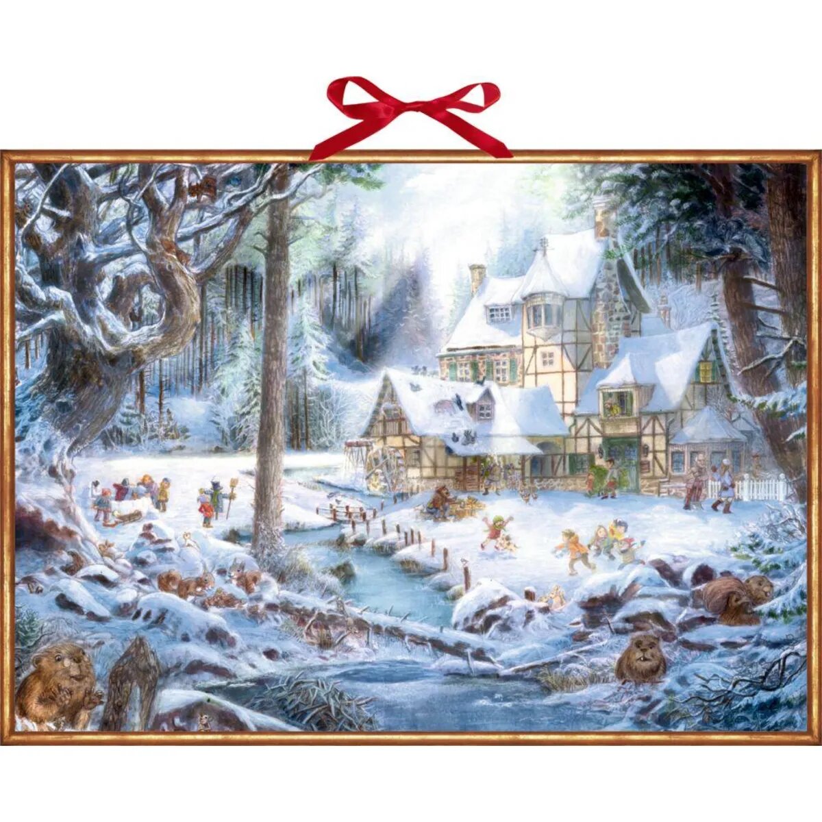Coppenrath Verlag Weihnachten auf dem Mühlenhof, Wand-Adventskalender