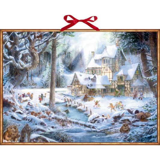 Coppenrath Verlag Weihnachten auf dem Mühlenhof, Wand-Adventskalender