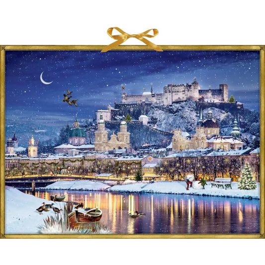 Coppenrath Verlag Winterliches Stadtpanorama, Wand-Adventskalender (Behr)