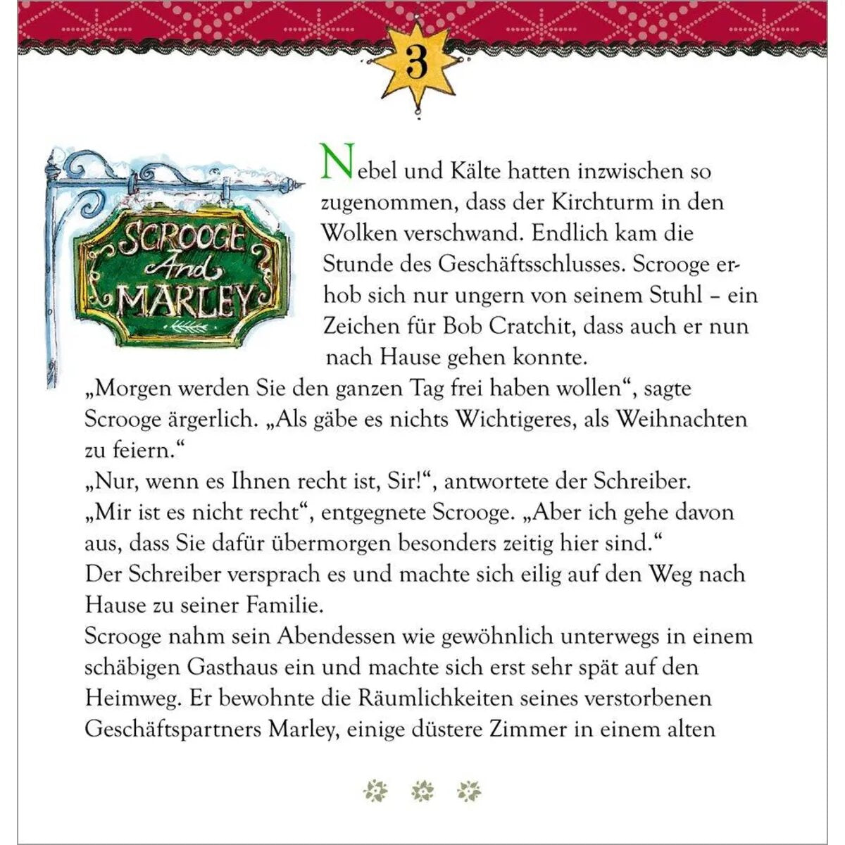 Coppenrath Verlag Zettelkalender - Die Weihnachtsgeschichte von Charles Dickens