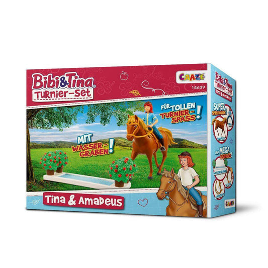 Craze Spielfiguren Set Bibi und Tina, Turnier Set mit Tina und Amadeus