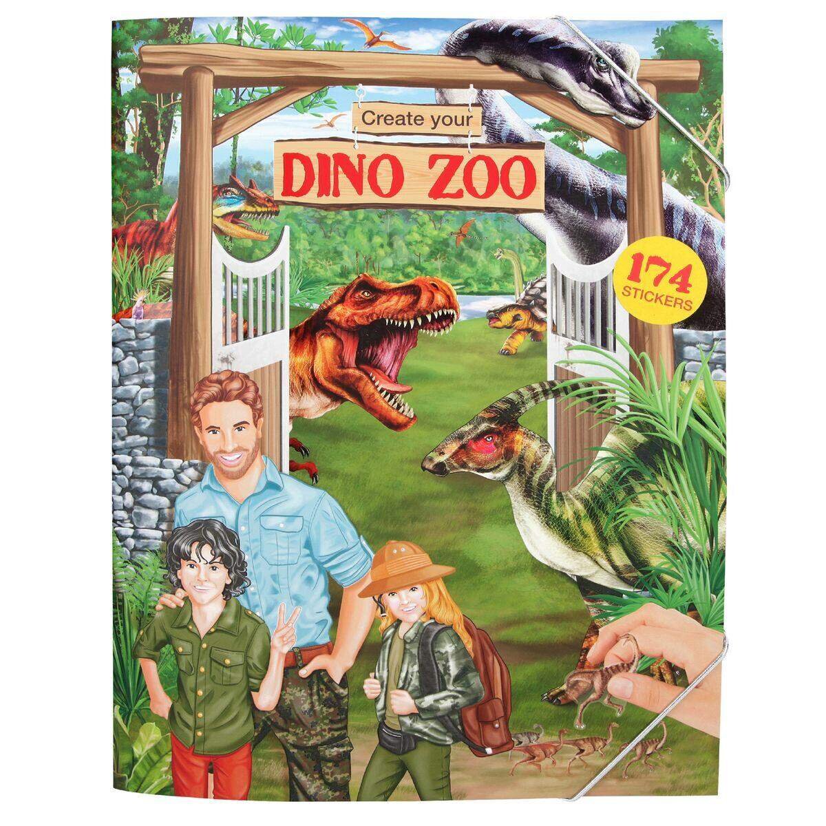 Depesche Create your DINO ZOO, Malbuch mit Stickern