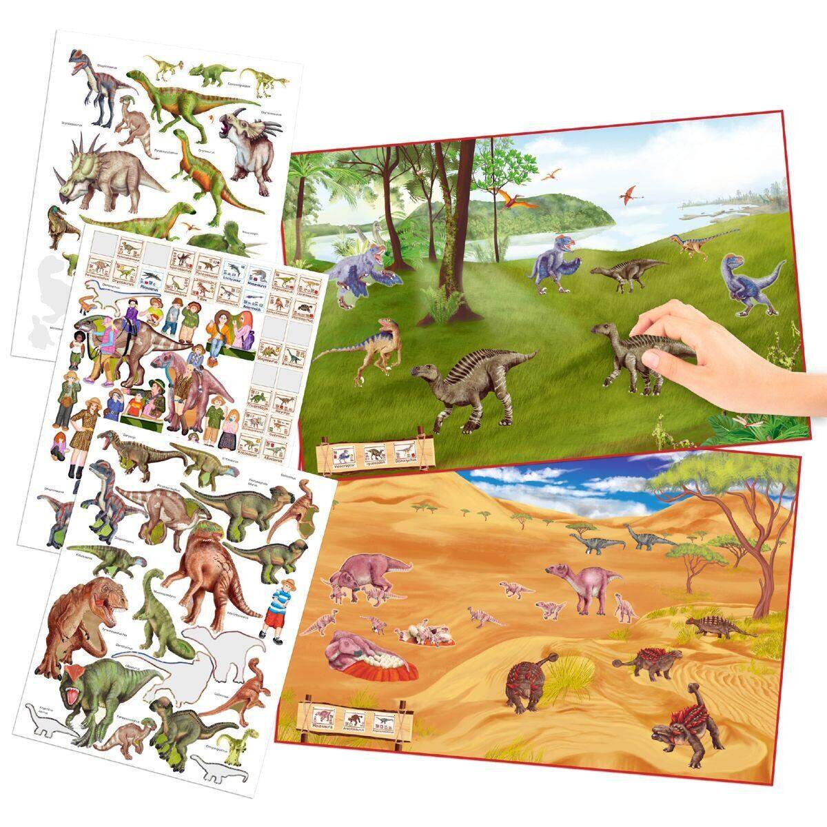 Depesche Create your DINO ZOO, Malbuch mit Stickern