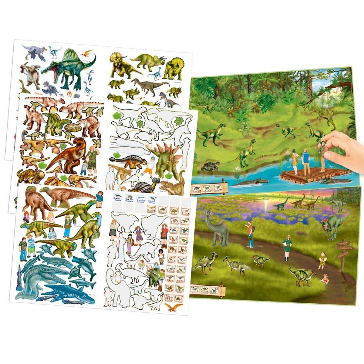 Depesche Create your DINO ZOO, Malbuch mit Stickern