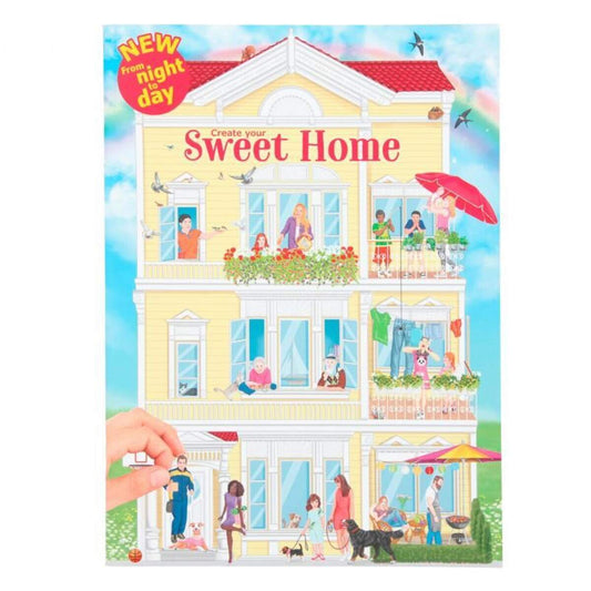 Depesche Create your Sweet Home - Malbuch mit Stickern