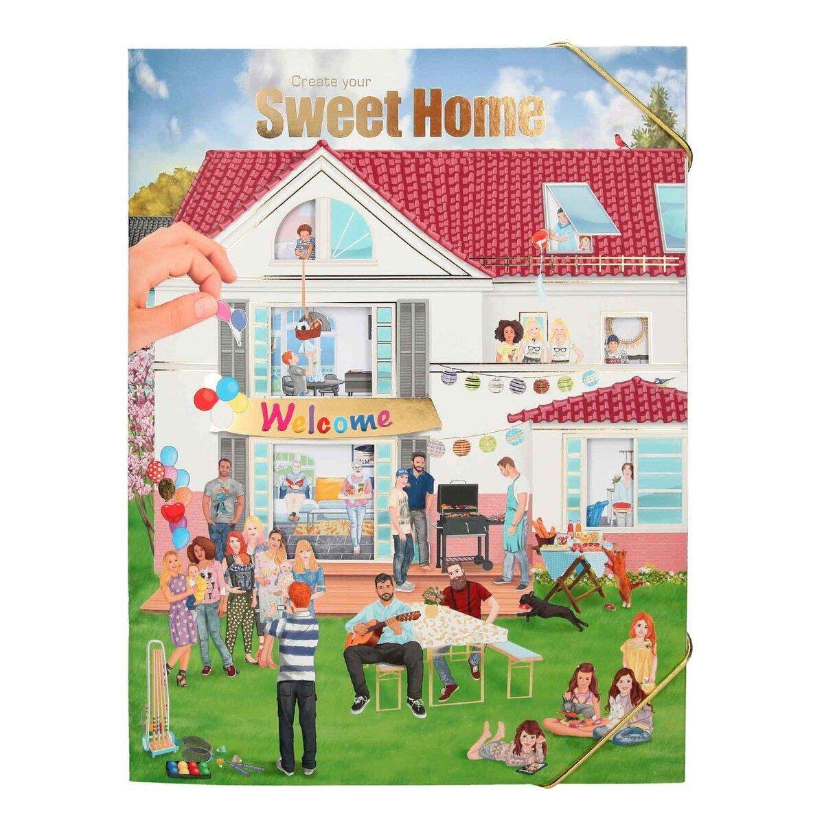 Depesche Create your Sweet Home - Malbuch mit Stickern